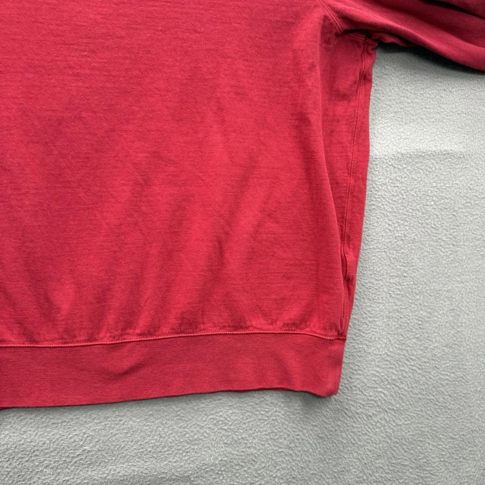 Polo Ralph Lauren Sweatshirt Mens 2XL Red Performance 1/4 Zip Mock Neck Fleece